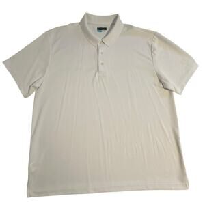NWOT PGA Tour Airflux Short Sleeve Polo Shirt White XXL